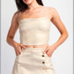 Gold Metallic Skort