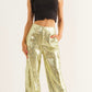 GOLD SEQUIN CARGO TROUSER