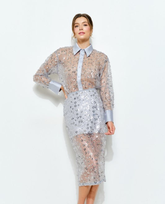 Delicate Sequin Skirt