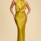 Moss Silk Maxi Dress