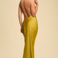 Moss Silk Maxi Dress