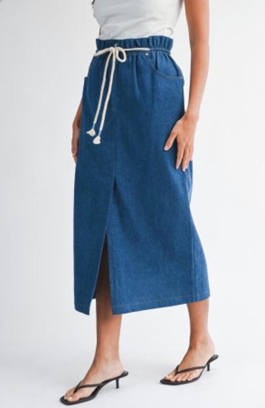Denim Maxi Skirt