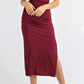 BURGUNDY CUT OUT MAXI