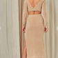 ISLA MUJERES NUDE TWO PIECE SKIRT SET