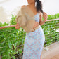 BLUE PAISLEY SKIRT SET