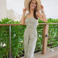 LEOPARD GREEN JUMPSUIT