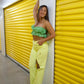 RUFFLE GREEN TOP