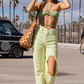 VIBRANT LIME JEAN