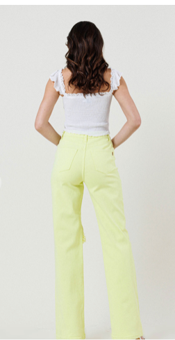 VIBRANT LIME JEAN