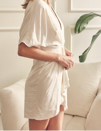 CAPRI LINEN MINI DRESS