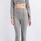 LOOP KHAKI TWO PIECE PANT SET