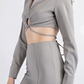 LOOP KHAKI TWO PIECE PANT SET